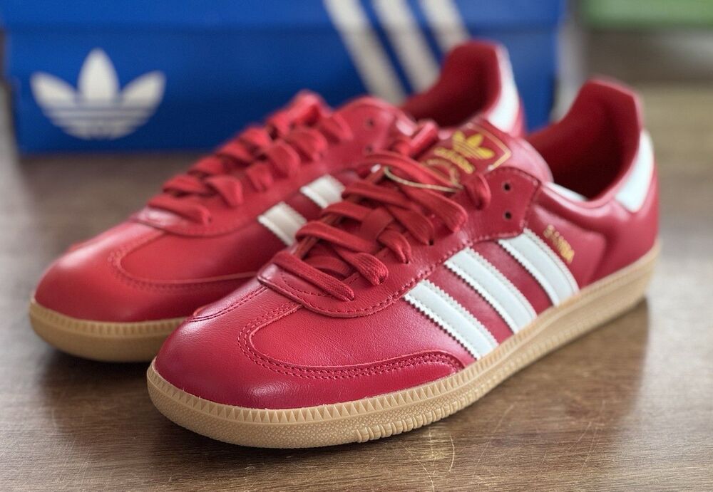 Men's Size 12- adidas Samba OG Fourth of July Pack - Scarlet JR0881   NIB